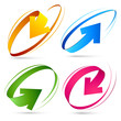 Collection of colour arrows