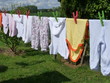 Linge bébé qui sèche