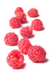 raspberry isolated on white background
