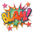 A Blam Comic Book Illustration
