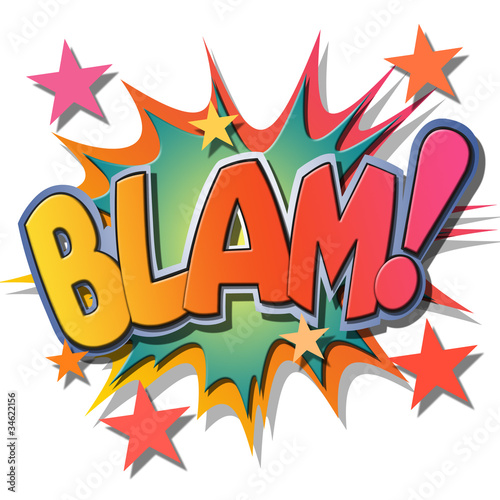 Illustration: A Blam Comic Book Illustration A Blam Comic Book Illustration