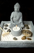 Budda e giardino zen