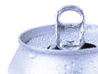 Silver soda can