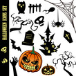 Halloween icons set