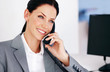 Foto: Charming business woman on call Charming business woman on call
