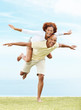 Attractive young couple enjoying their summer holiday - Outdoor