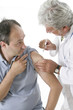 Vaccination  d'un homme