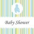 Baby shower invitation. Boy design.