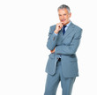 Elegant business man smiling