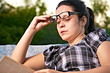 woman reading