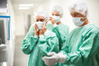 Medical team prepraing for the operation