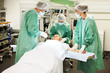 Doctors in operative room before starting operation