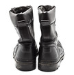 Black Leather Army Boots