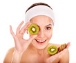 Natural homemade fruit  facial masks .