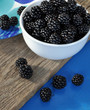 Brombeeren in Schüssel