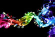 Colorful smoke and lights Colorful smoke and lights