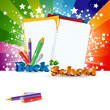 Back to School background with headline