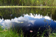 Clouds reflection in the lake near national park