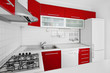 Foto: Modern red and white kitchen Modern red and white kitchen