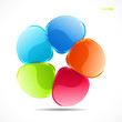 Abstract colorful glass shape background Abstract colorful glass shape background