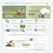 Web site navigation menu pack with icons set