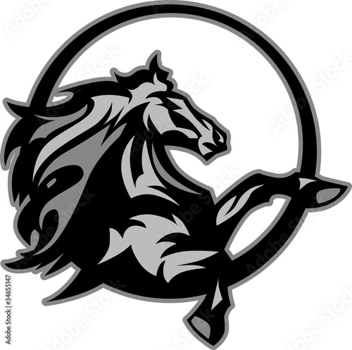 Vector: Mustang Stallion Graphic Mascot Image Mustang Stallion Graphic Mascot Image