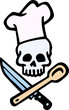 Vektor: Skull Chef Skull Chef