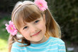 Girl with flowers in her hair