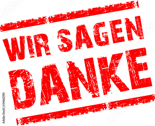 Vektor: Stempel_WIR SAGEN DANKE Stempel_WIR SAGEN DANKE