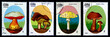 old postage stamp mushrooms old postage stamp mushrooms