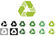 Vector: Recycling logo - colour variations Recycling logo - colour variations