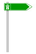 Panneau autoroutier vert Panneau autoroutier vert