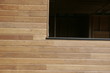 Wooden bardage on a new house