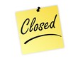 closed post it