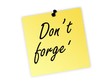 don't forget post it