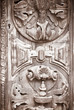 carved wooden door