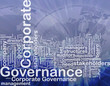 Corporate governance background concept