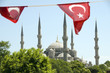 Blue Mosque with Turkish flags Istanbul Blue Mosque with Turkish flags Istanbul