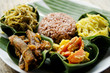 vegetarian curry with rice in bali indonesia vegetarian curry with rice in bali indonesia