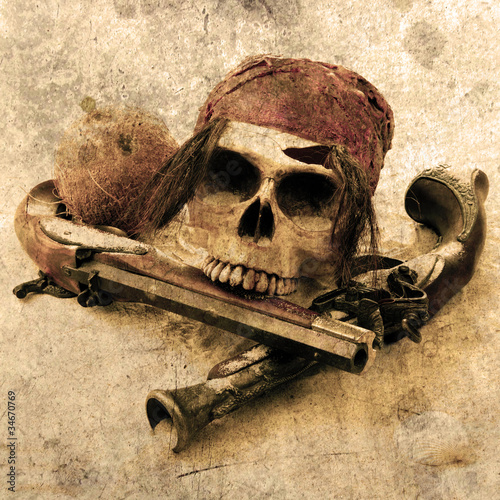 Illustration: Pirate Grunge Pirate Grunge