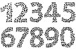 Set of numbers made of letters