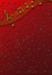 Fondo note musicali rosso