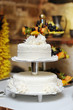 Beautiful delisious white wedding cake