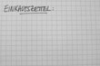 Einkaufszettel
