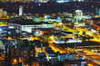 Yuen Long district in Hong Kong at night