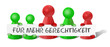 Figuren Demo Gerechtigkeit