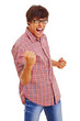 Really happy young guy