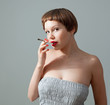 smoking woman
