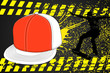 vector illustration (urban elements on black background)