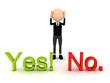 3d person over white background 3d person over white background